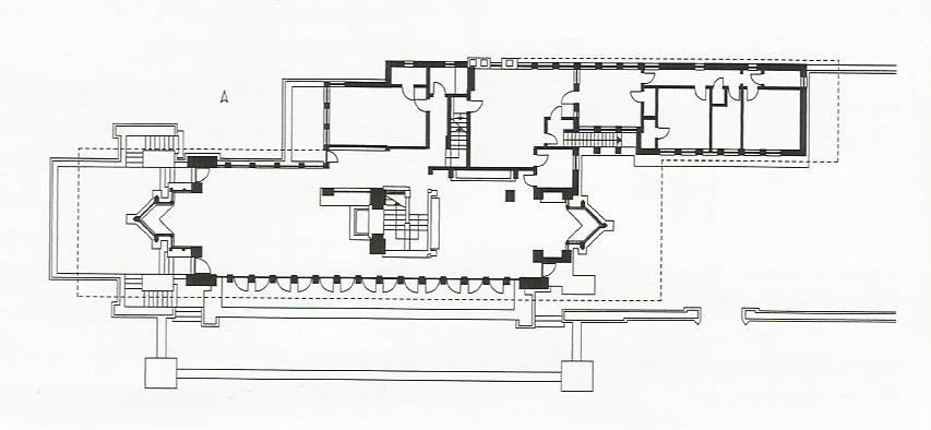 Robie house - Floor plan Source: stopalik.com