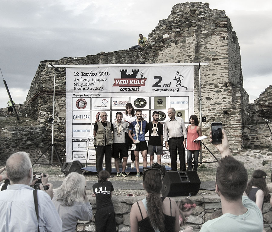 Yedi Kule Conquest: The medal ceremony for male winners, following those for adolescents and women.