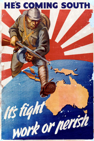 Fear of Japanese invasion was strong in Australia in 1942. Picture from the Australian War Memorial.