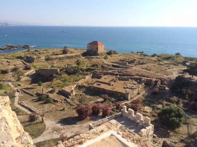 On top of the Main Tower, the highest point in the archeological site of Byblos