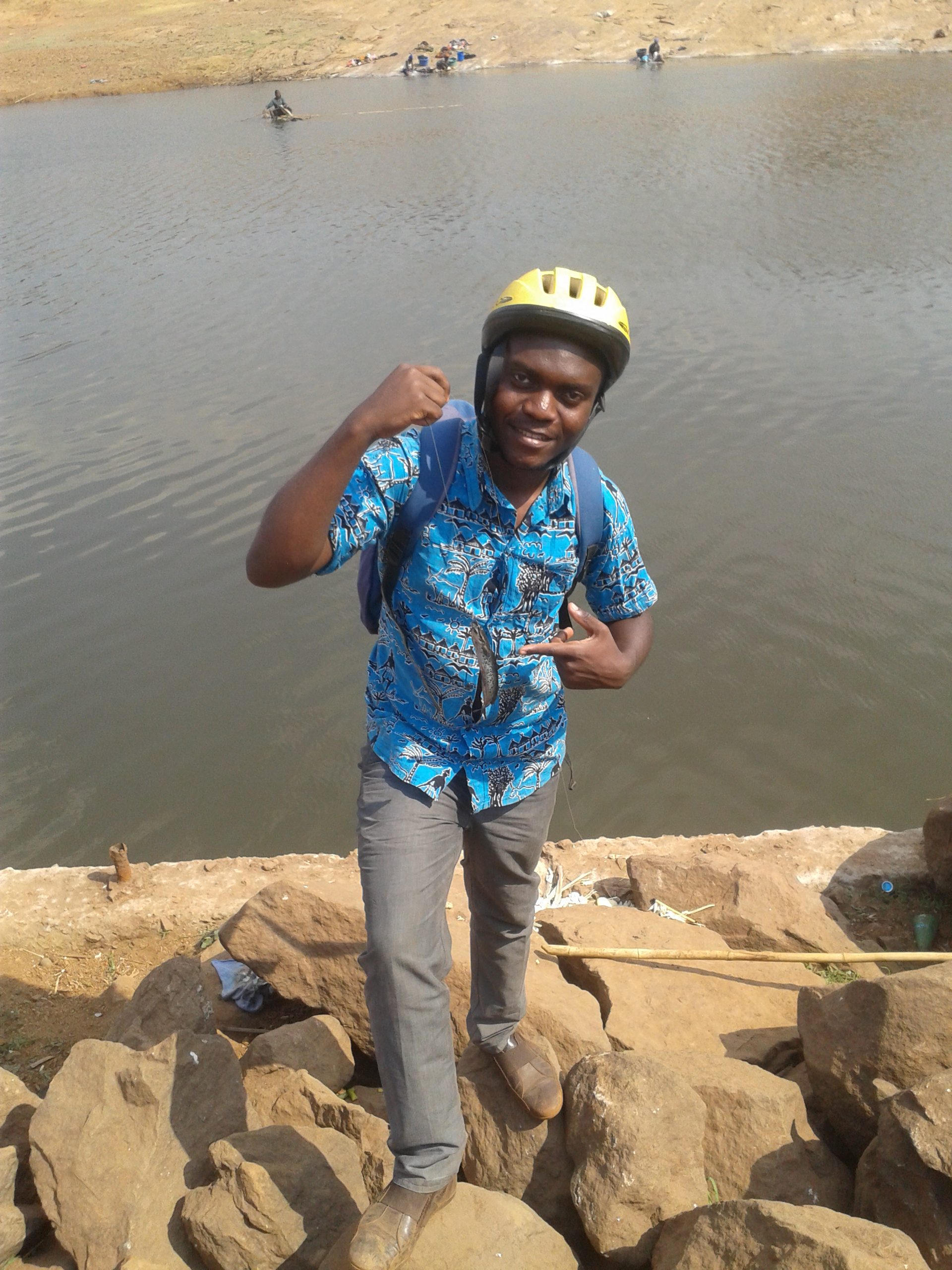 Abel at Kamuzu Dam