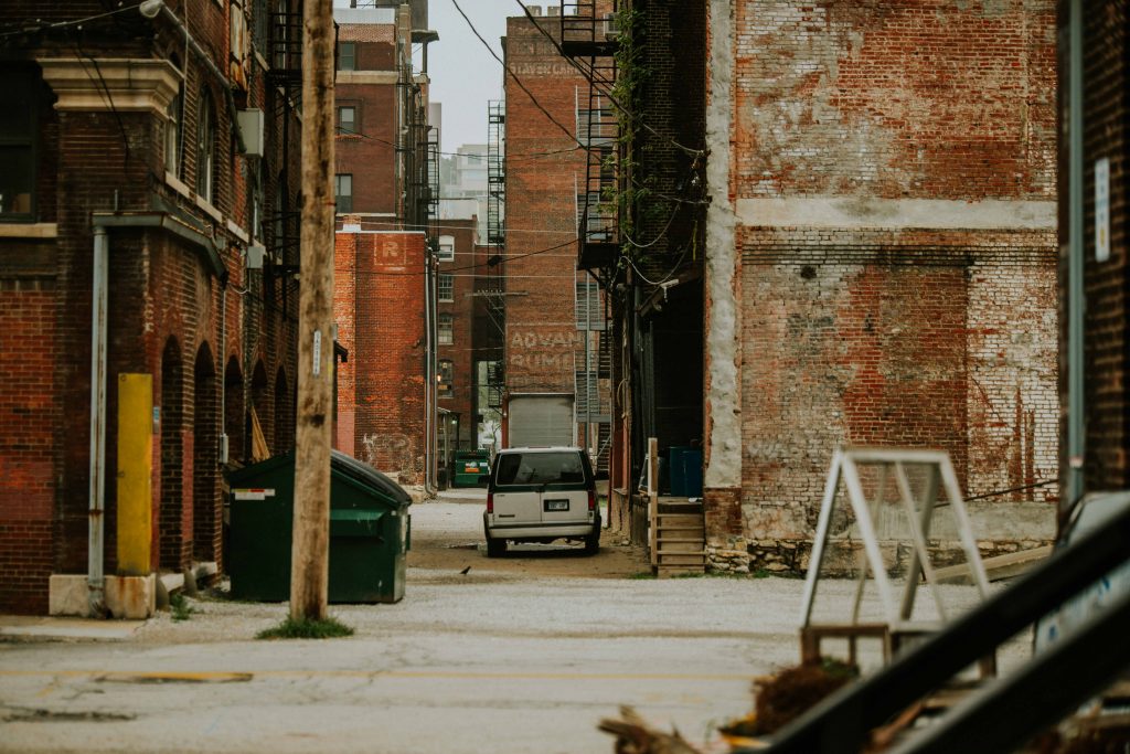 Entrances to some of the flea markets and antique shops