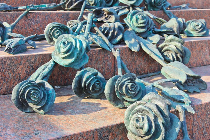 Roses and Tulips of the memorial “Roses”, Minsk