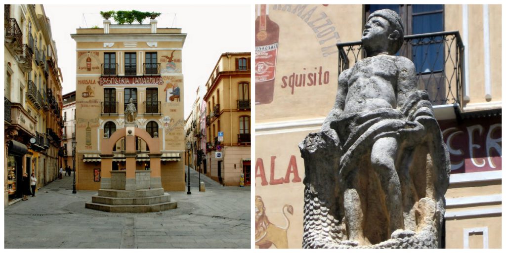 Lamarmora Square and Maimone (photo sources: panoramio.com - lababbajola.com )