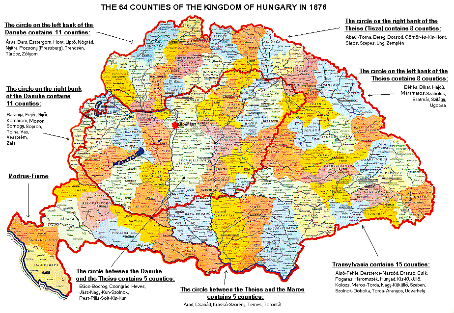 Great Hungary map