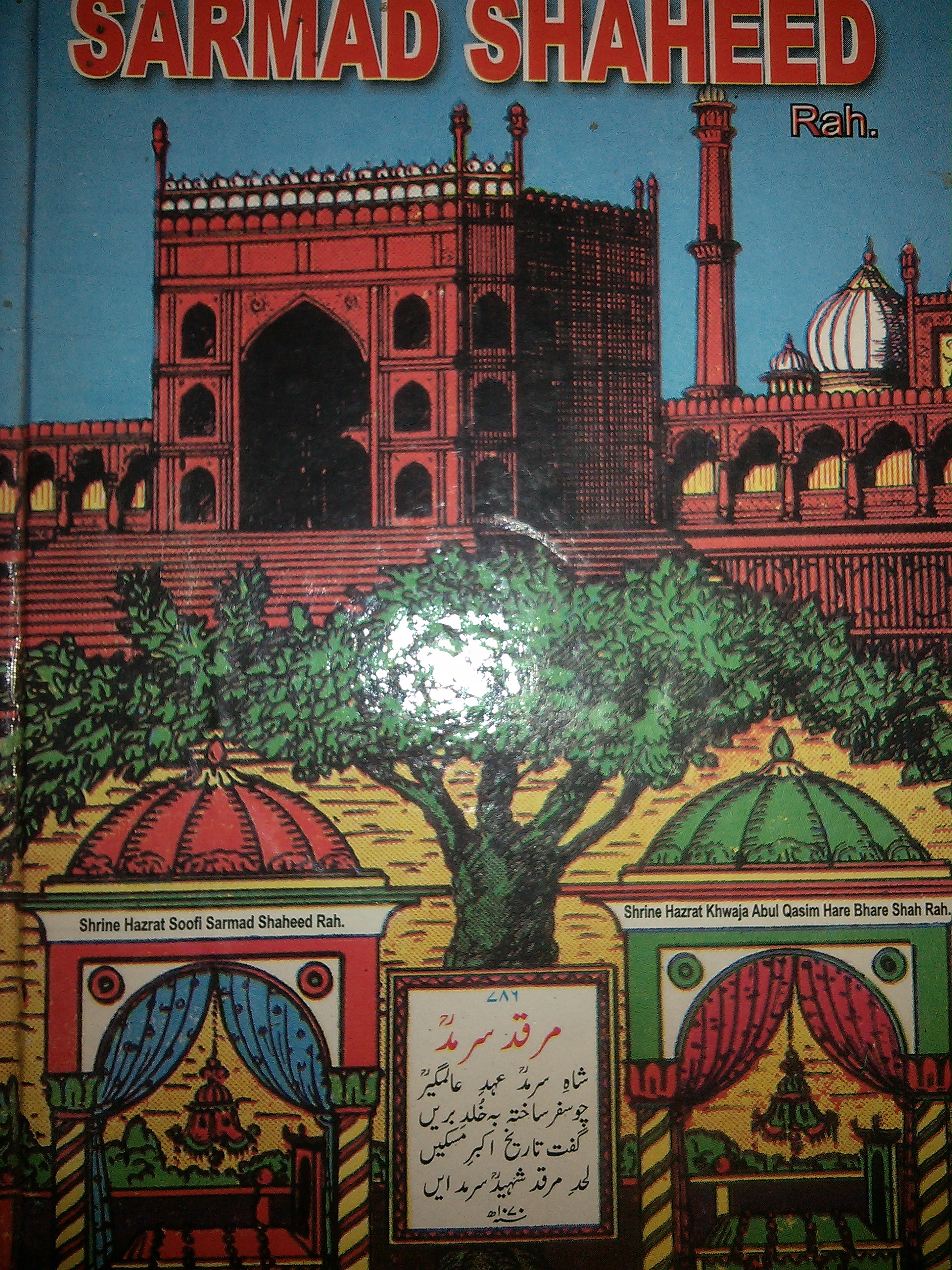 Sarmad Shaheed Cover of the booklet in English, depicting the peepal tree under which the tombs lie Sarmad Shaheed Cover of the booklet in English, depicting the peepal tree under which the tombs lie