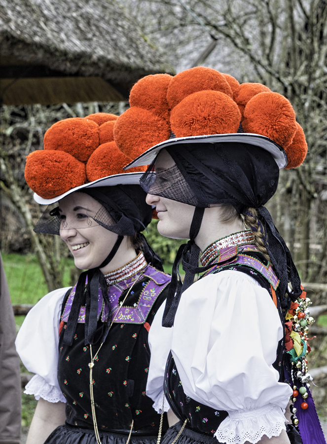 Women still wear Bollenhuts today for special occasions. Photo by Tournachon on Flickr.