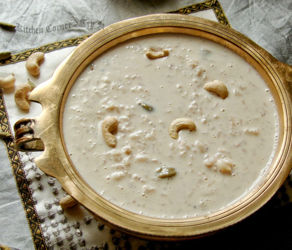 Kerala- Kheer photo courtesy: Kitchen Corner