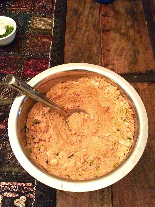 Churma – the sweet powdered crushed Baatis