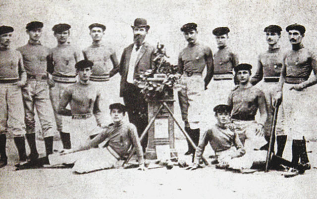 The winning team of the first National Championship (1899) - Nicolae Balcescu Highschool Team from Brăila