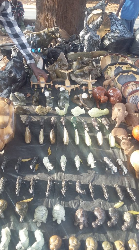 Alick at Lilongwe curios