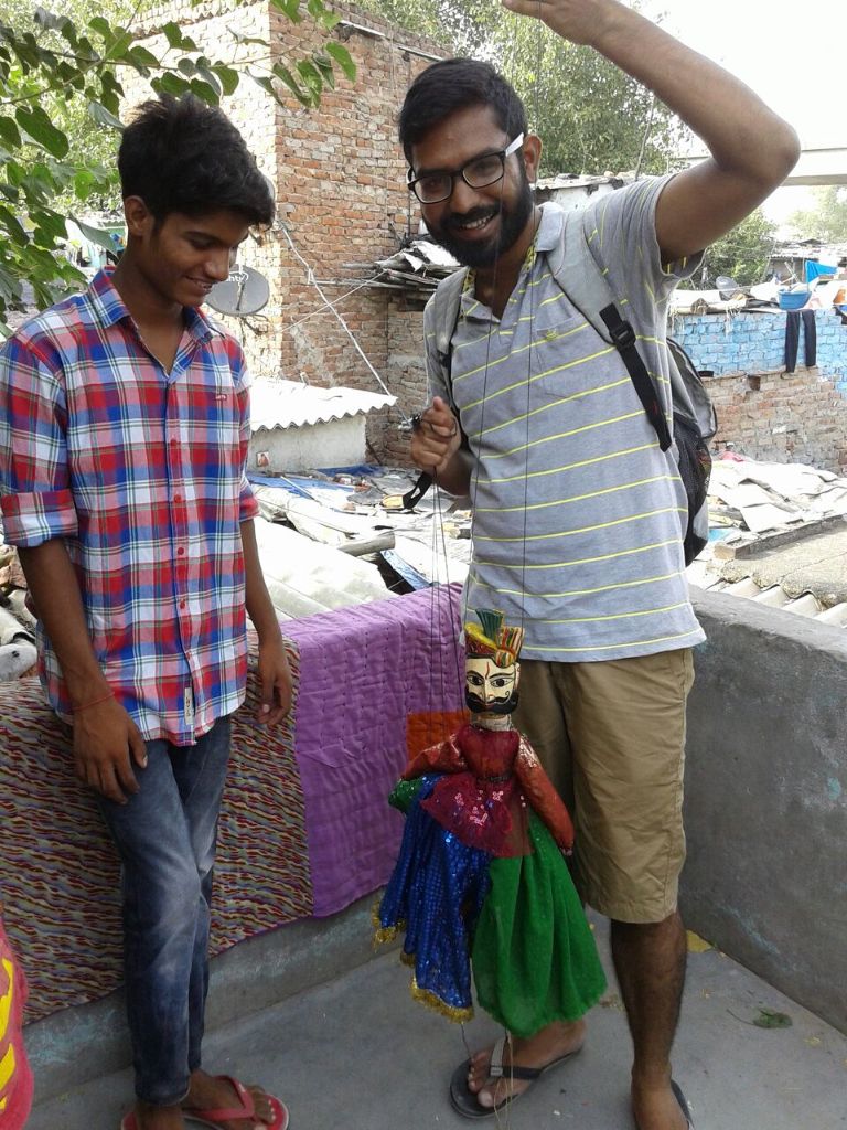 A colorful Kathputli A colorful Kathputli
