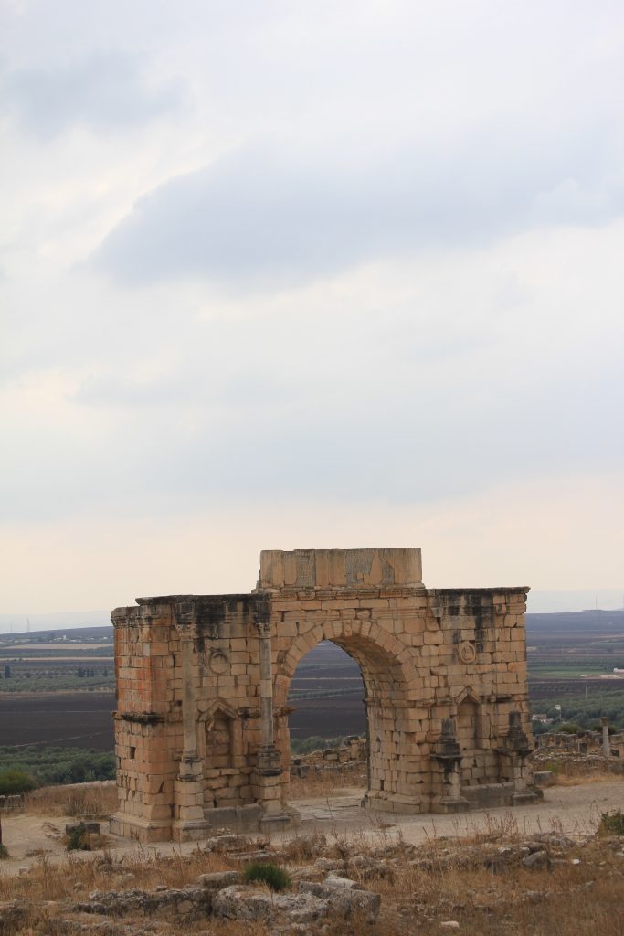 Triumphal arch in Volubilis Triumphal arch in Volubilis