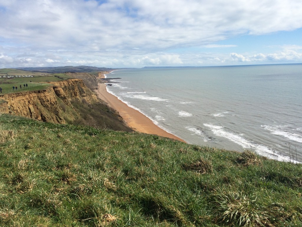 Looking east along the Jurassic Coast towards West Bay