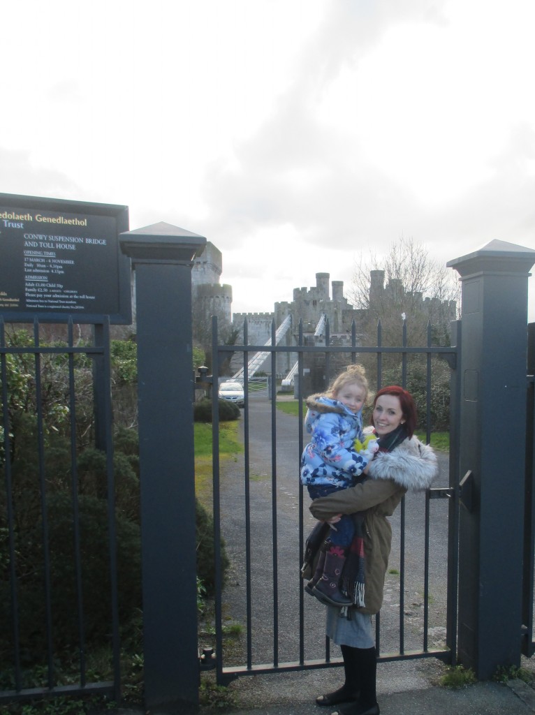 Jade and I outside Conwy Castle