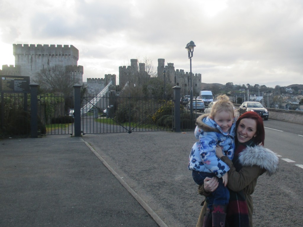 Jade and I outside Conwy Castle