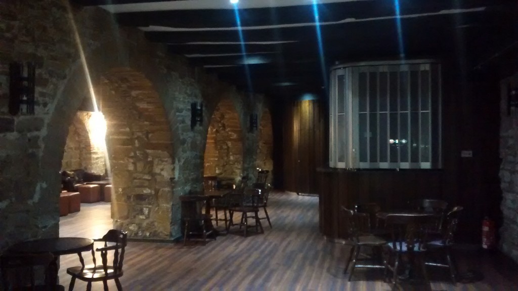 The pub inside the castle
