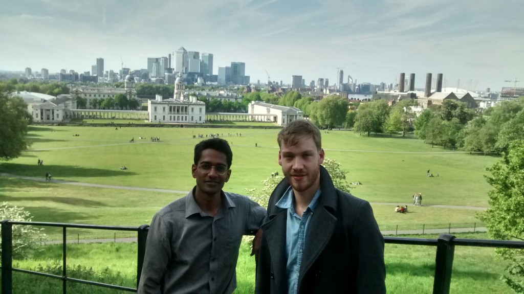 With London Skyline in the background