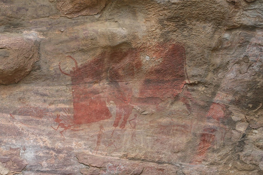Hunting Painting on rock