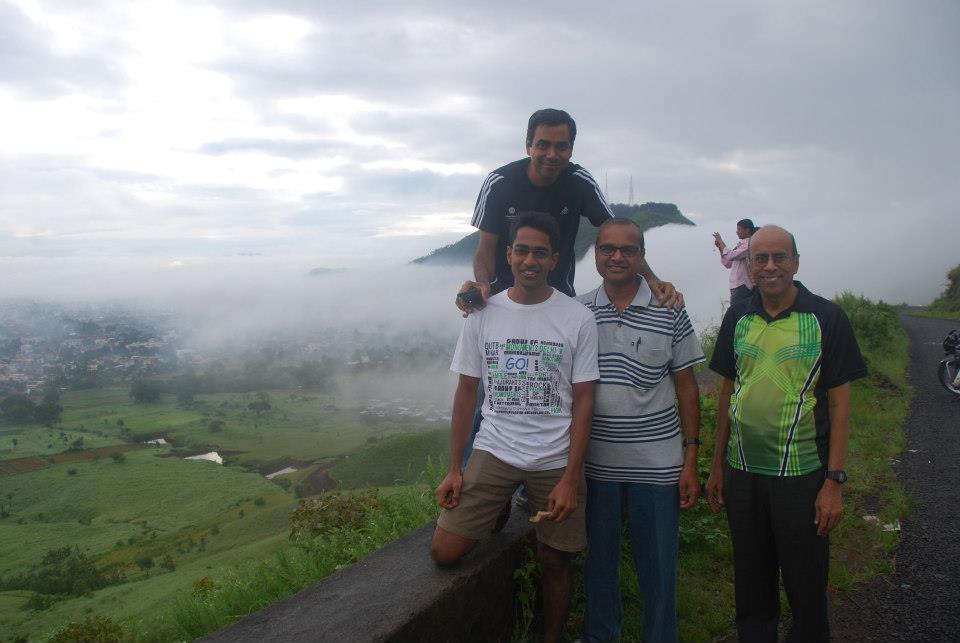 With friends and clouds. Photo courtesy Sunita T