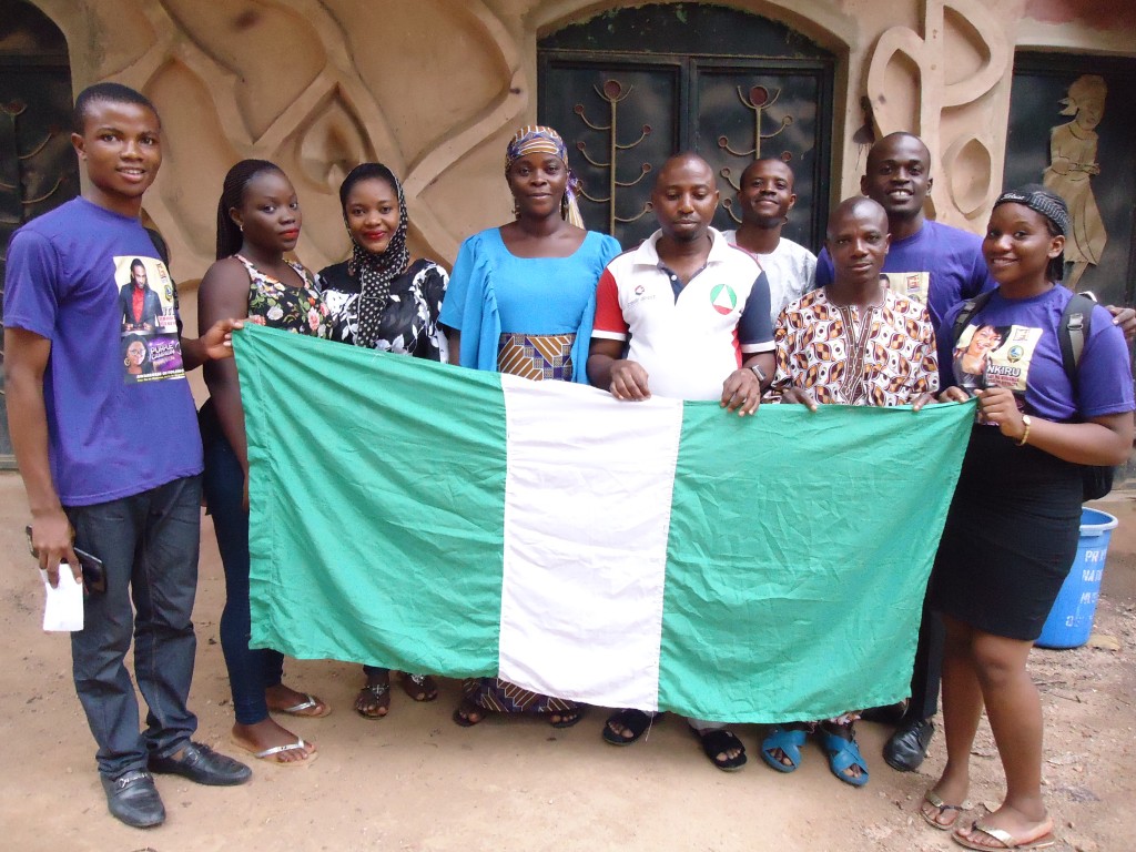 Participants with the staff of Osun-Osogbo Sacred Groove