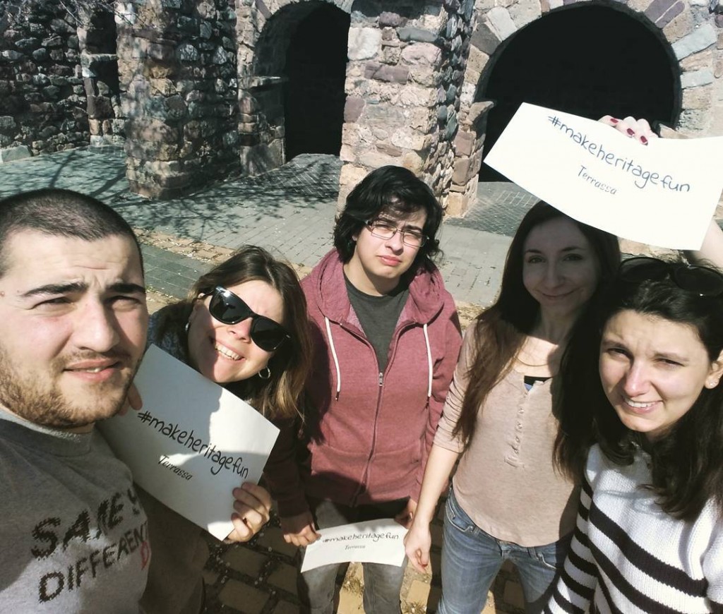 Participants at the La Seu d’Egara Church #makeheritagefun at Terrassa