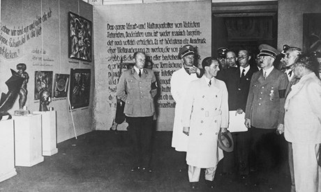 Hitler at The Degenerate Art exhibition in 1933
