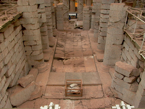 The Cella from North Photo Courtesy Hellenic Ministry of Culture and Sports