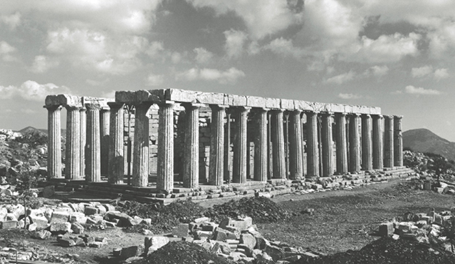 View of the temple from NW, 1976_Photo_Courtesy Hellenic Ministry of Culture and Sports