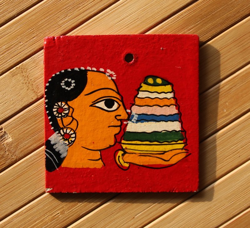 cheriyal bathukamma fridge magnet