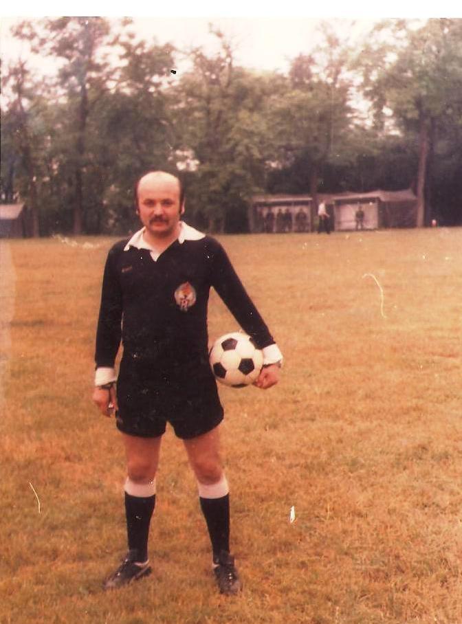 My dad as a referee at the beginning of eighties