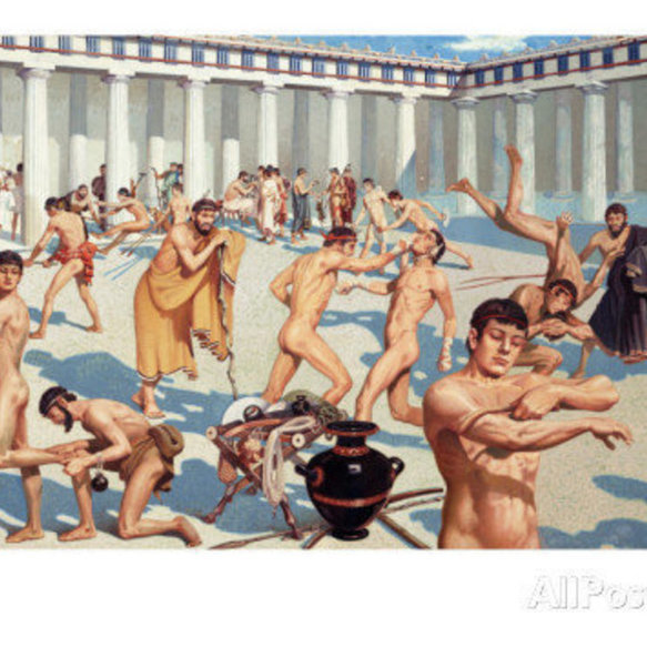 Ancient Olympic Games held in the honour of Zeus.