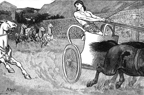 Chariot racing was one of the most popular ancient Greek, Roman, and Byzantine sports Picture Courtesy: http://www.glogster.com/