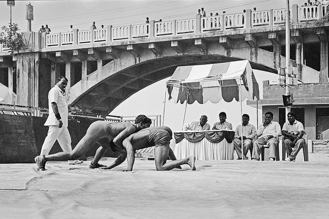 A game of Wrestling in India. Picture Courtesy: Spyros Petrogiannis from Flickr