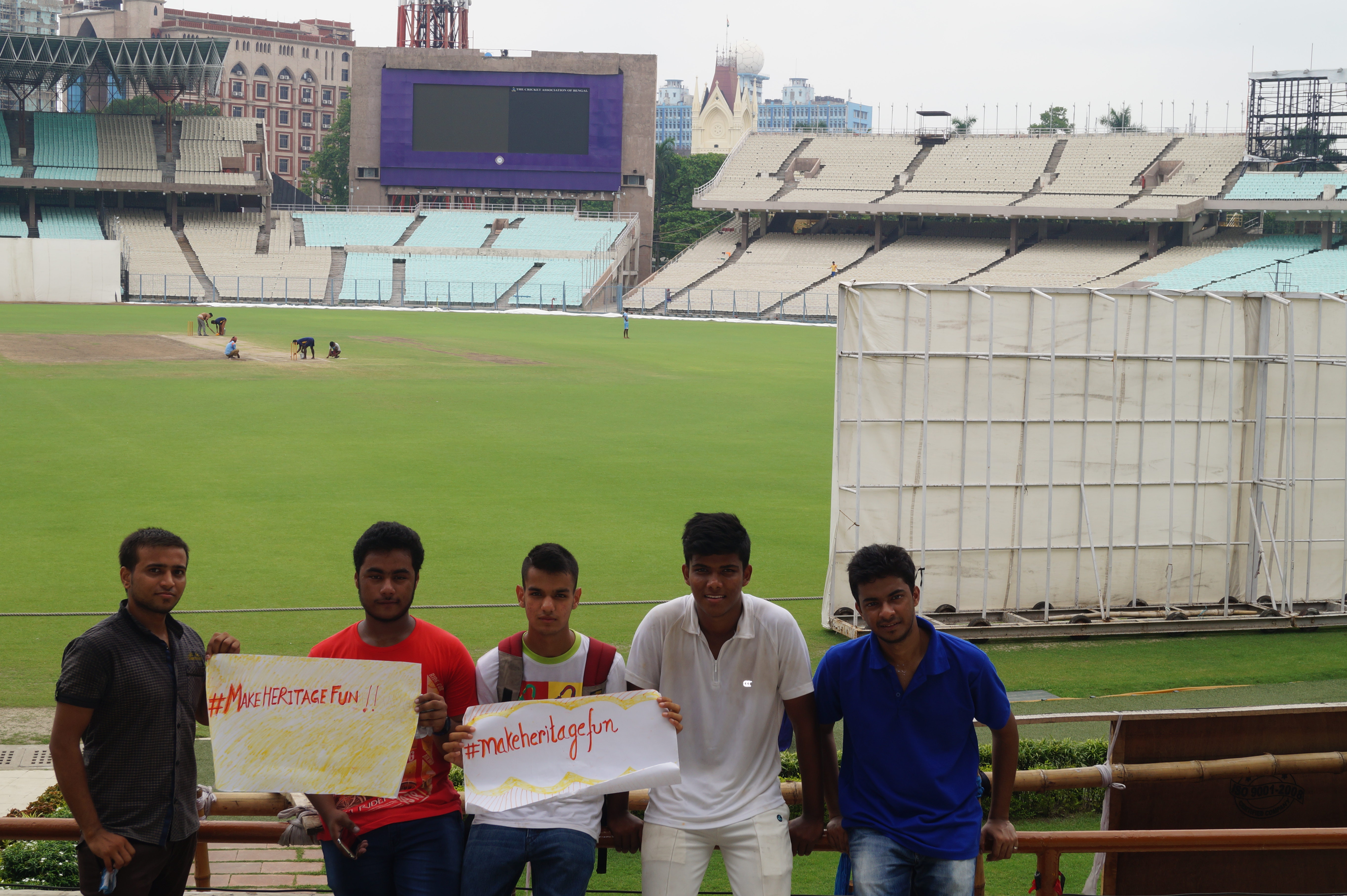 At Eden Gardens. Photo by Kasturi Basu