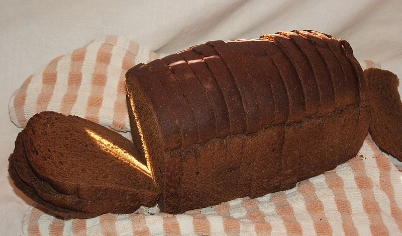 Rupmaize, a Latvian staple Source: Glane23 https://commons.wikimedia.org/wiki/File:Dark_rye_bread.JPG