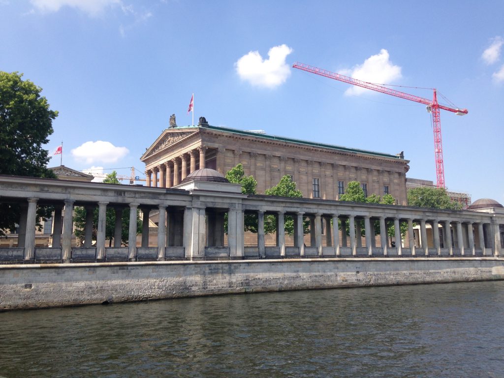 The Alte Nationalgalerie seen from the river Spree The Alte Nationalgalerie seen from the river Spree