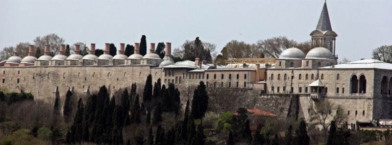 An outside view of the massive kitchens of the Imperial palace. The boiler-like structures indicate just that. Photo credit: compassandfork.com