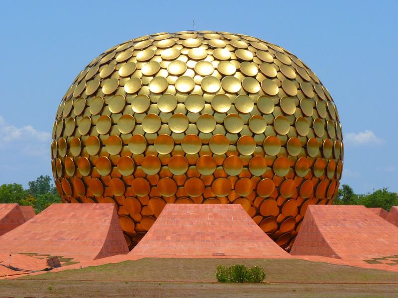 The Matrimandir is considered to be the soul of Auroville. Photo credit: