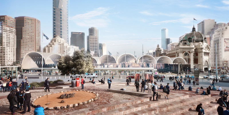 The Flinders Street Station winning proposal. Photo credit: archdaily.com