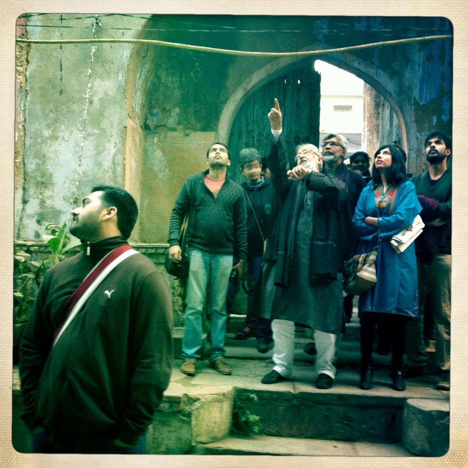 During a food walk in the city Source: Facebook Page - Discovering Delhi Heritage with Sohail Hashmi