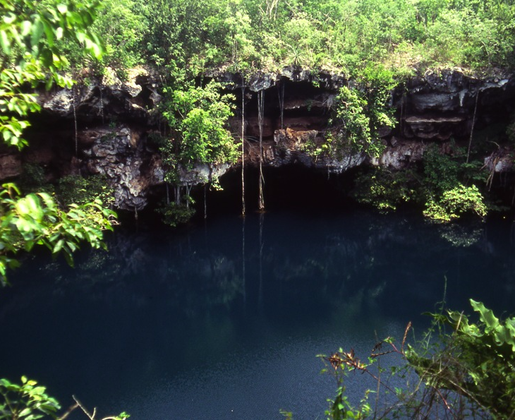 entrance-of-a-submerged-cave-in-mexico