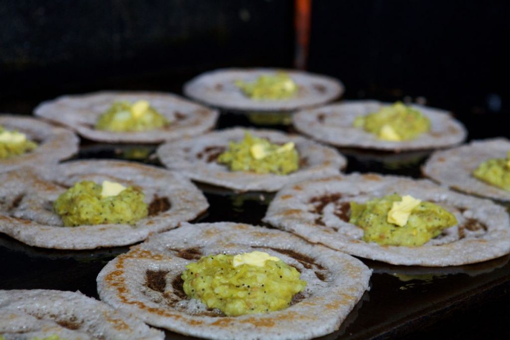 The mouth-watering ghee dosa .
