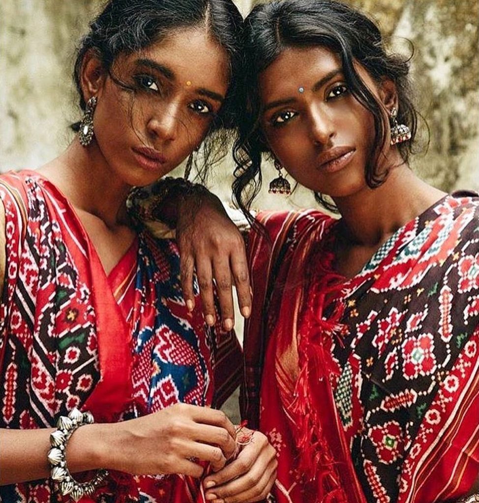 Models showcase Gaurang's creations.