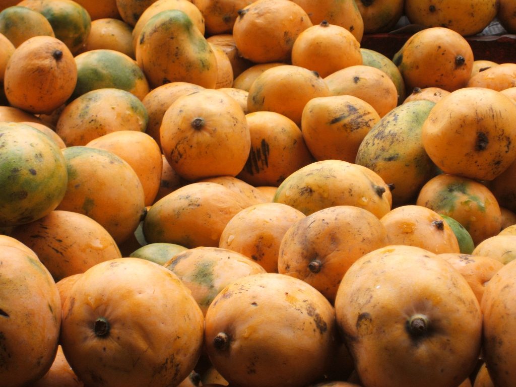 Neelam mangoes at a mango festival Neelam mangoes at a mango festival