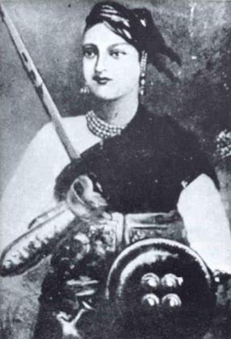 Portrait of Lakshmibai, the queen of Jhansi. Photo credit: Wikimedia Commons.