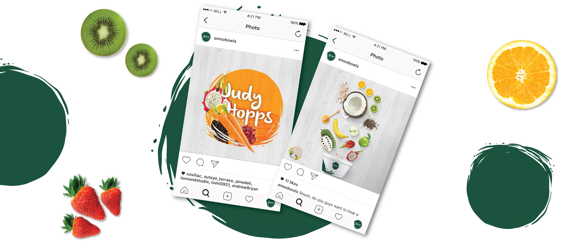 Smoo bowls social Media Management by Grab Essentials