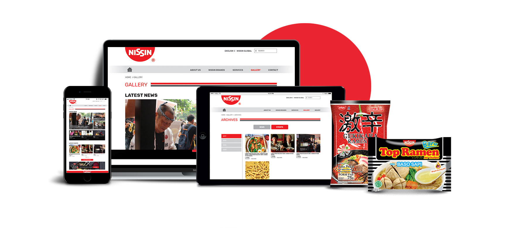 Nissin Corporate Website by Grab Essentials