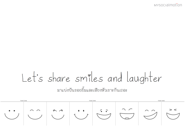 Let's share smiles and laughter