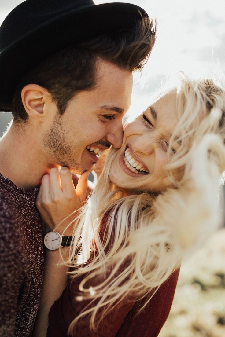 relaxed poses laughing